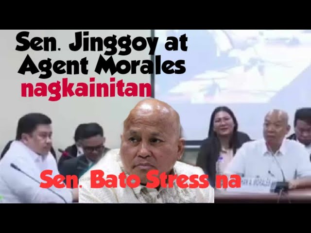 Sen. Bato na Stress na sa Hearing sa Senado, Mr Morales at Sen Jinggoy Nagkasagutan