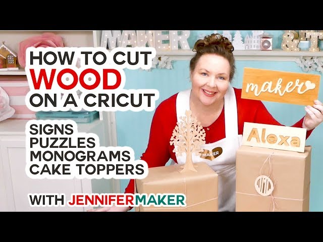 Cut Wood Letters on a Cricut -- Including Name Puzzles!