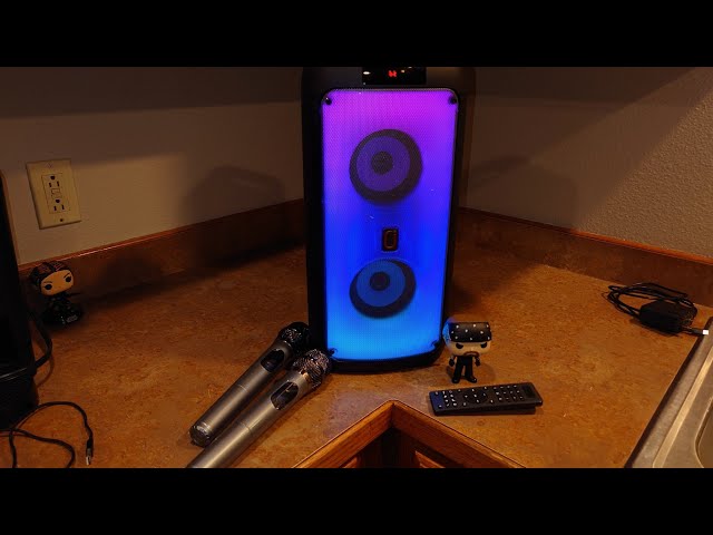 JYX T10-T Small Party Speaker w/2 Microphones & Remote 📱 The Sound Effects On This 😂Crack Me Up