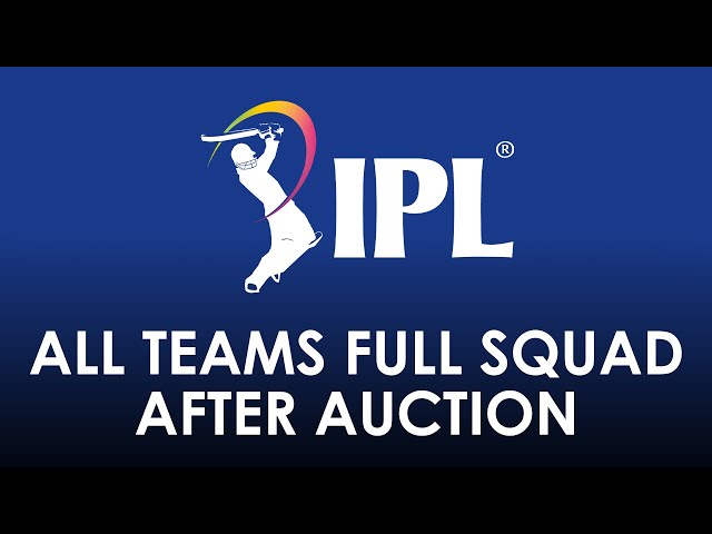 All team squad after IPL Auction 2024