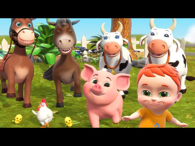 Old MacDonald Had A Farm - 3D Animation English Nursery Rhymes & Songs for children | Jugnu Kids