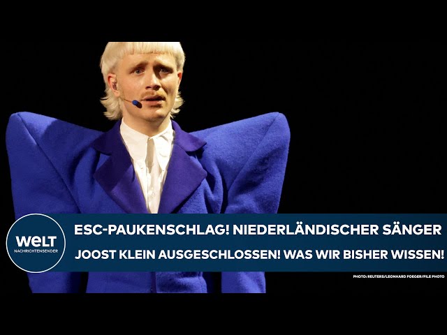 ESC 2024: Paukenschlag! Niederländischer Kandidat Joost Klein vom Wettbewerb ausgeschlossen!