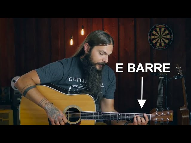 E Shape Barre Chord Exercise for Acoustic Guitar