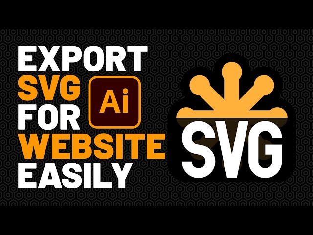 How to Export svg for Web from Illustrator | 2023