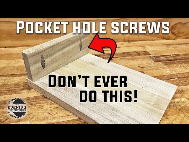 When to NOT use pocket screws... and when you SHOULD! | Evening Woodworker