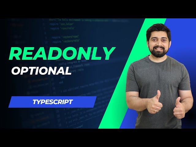 READONLY and optional in typescript
