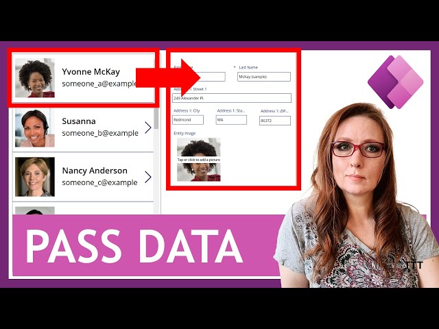 Pass Data Between Screens in a Canvas App | Working with Galleries, Forms and Global Variables
