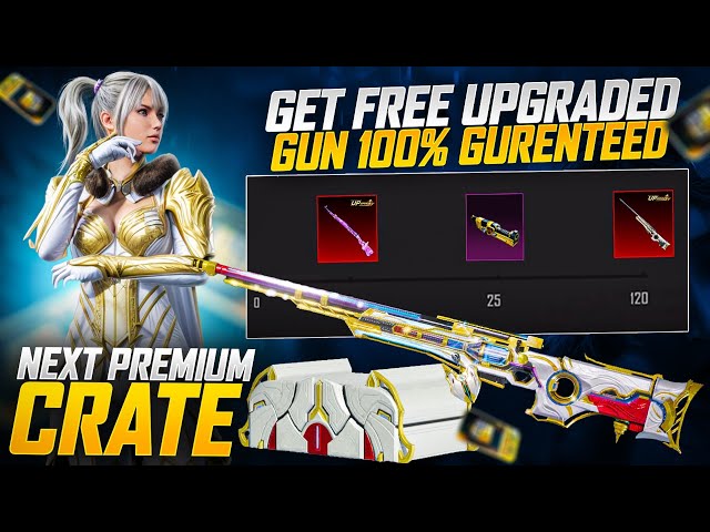 Finally 😍 Next Premium Crate Upgraded Gun Confirmed | Get Free Upgraded Gun 100% Guaranteed In Pubgm