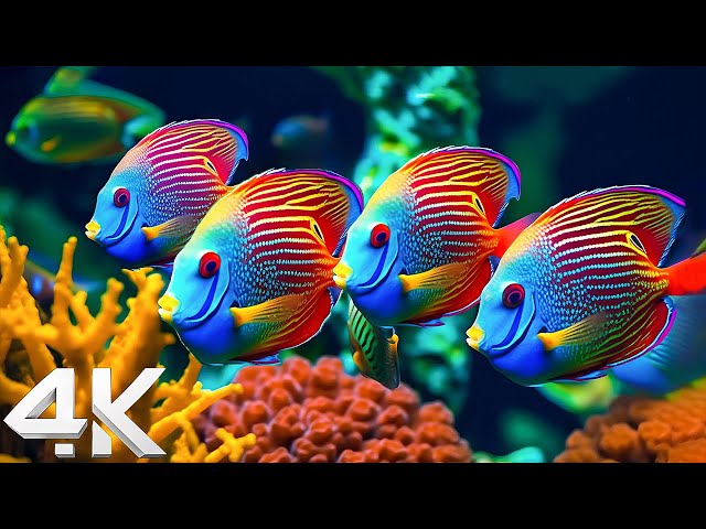 The Ocean 4K - Sea Animals for Relaxation, Beautiful Coral Reef Fish in Aquarium 4K - 4K Ultra HD