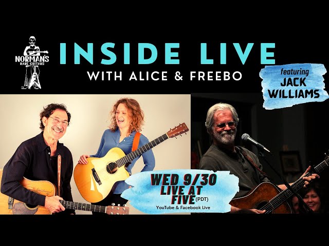 INSIDE LIVE with Alice & Freebo feat. Jack Williams