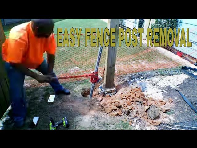 Removing a fence post in concrete easy