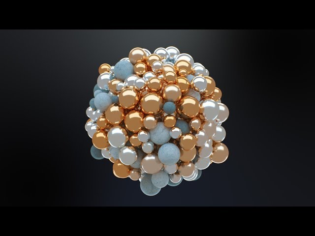 C4D Abstract Spheres - Cinema 4D Tutorial (Free Project)