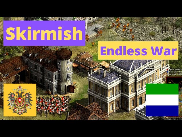 Cossacks 2 Skirmish: Endless War | Austria vs Rhine | Very Hard