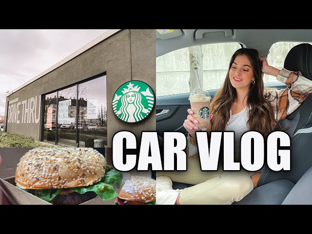 AUTO FOOD VLOG: Starbucks Drive Thru, Whats Beef Burger, essen und chillen | Jil Schrödel