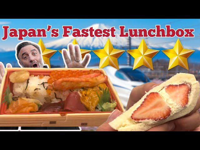 I Ate 5 Different Bento (Lunch boxes) On The Fastest Train in JAPAN