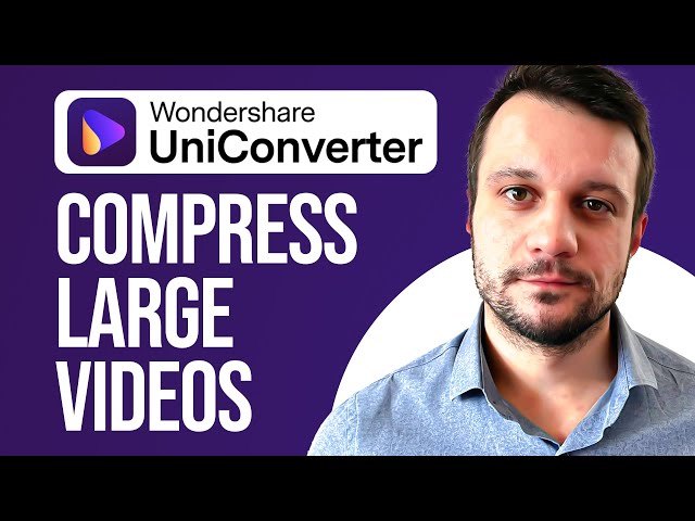 How To Compress Large Video Files Without Quality Loss | Wondershare UniConverter Tutorial