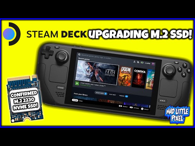 UPGRADE The Valve Steam Deck Internal Storage On ALL Models! Confirmed M.2 SSD Slot! More Info!