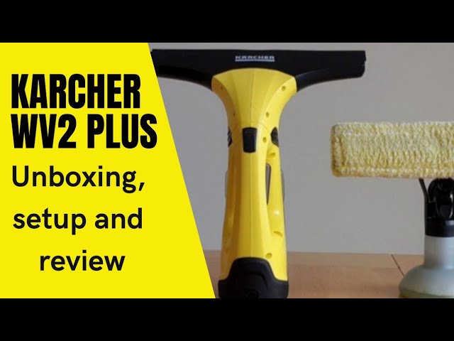 Karcher WV2 Plus cordless window vacuum cleaner: unboxing, setup and review.