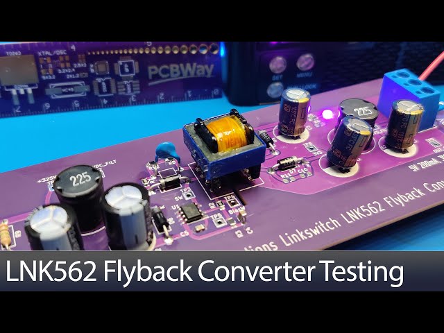 SDG #311 First tests of a LNK562 Flyback Converter