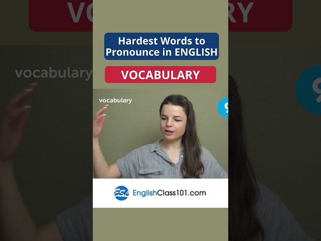 Hardest Words to Pronounce in English