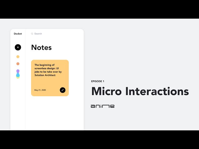 Micro Interactions using Anime.js | HTML, CSS & Javascript