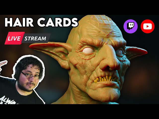 3D Workshop Livestream - Haircards Full Process