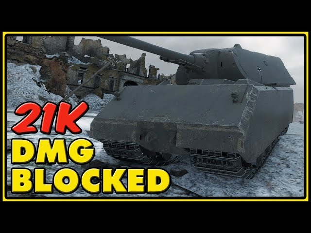 Maus - 21K Damage Blocked - World of Tanks Gameplay