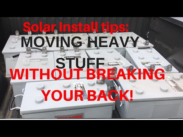 Solar Battery Bank: Removal and replace