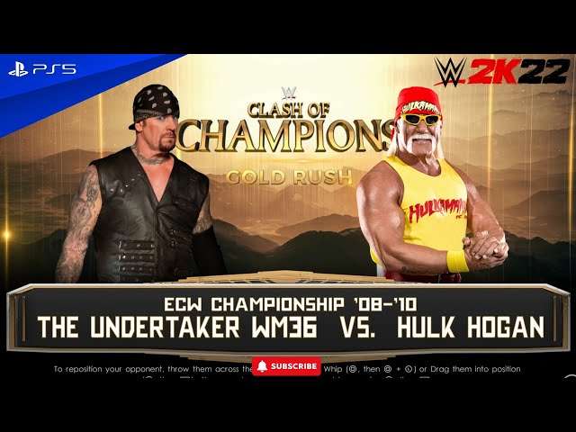 Hulk Hogan vs The Undertaker Clash Of Champions - WWE 2K22