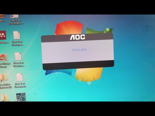 HOW TO UNLOCK AOC 916Vwa OSD LOCKED, Monitor settings Locked