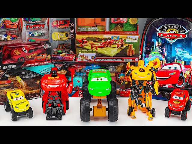 Disney Pixar Cars Unboxing Review| Lightning McQueen Robot Car| Frank Escape and Stunt Race Playset
