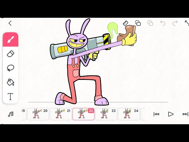 FlipaClip – Jax with Bazooka Animation