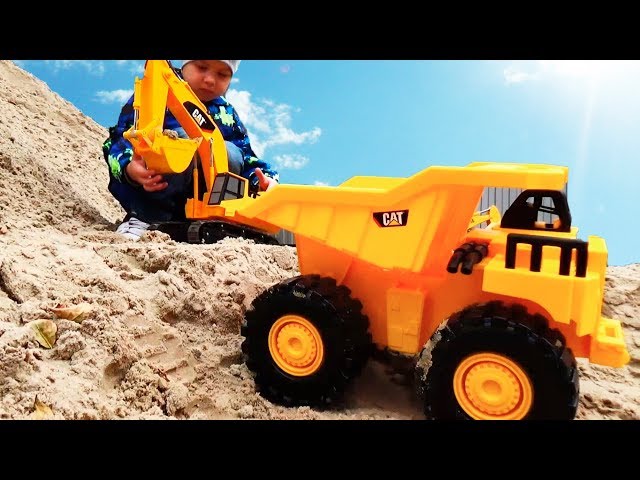 Toy Dump Trucks Construction Vehicles Excavator Trucks for kids Video for children
