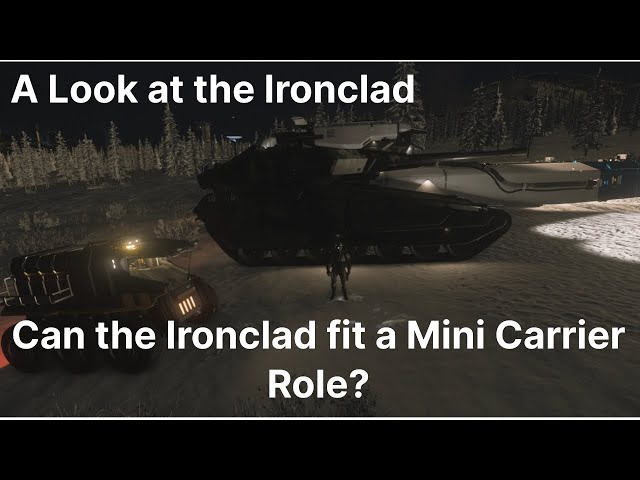 Star Citizen Ironclad scale, can it fill a mini carrier role?