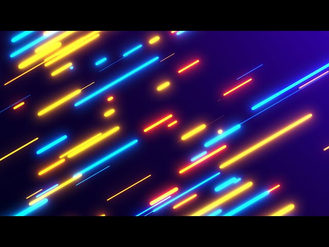 Rounded Neon Yellow and Blue lines Background video | Footage | Screensaver