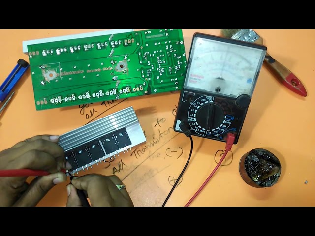 How to repair transistor amplifier circuit?