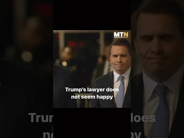 Trump lawyer LOOKS MISERABLE