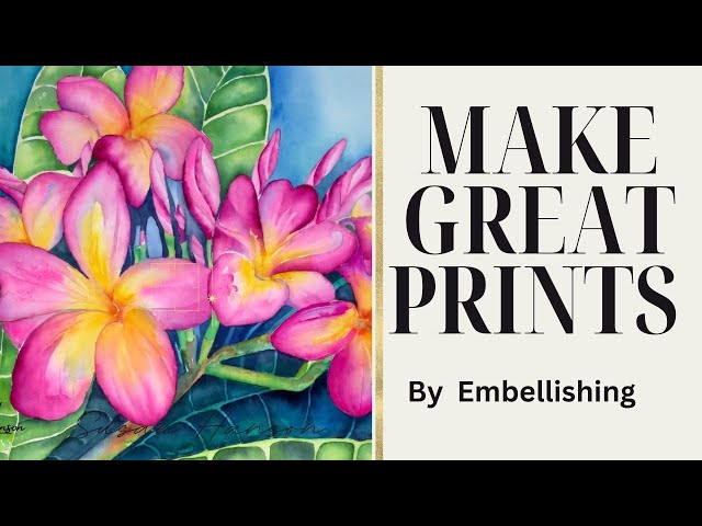 Embellish your Prints with pastels .#beautiful prints #art