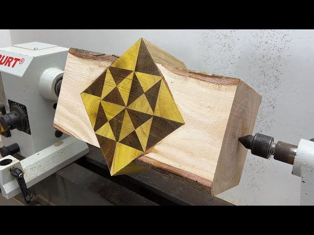 Craft Woodturning Ideas - Super Beautiful Flower Vase Design By A Carpenter On A Lathe