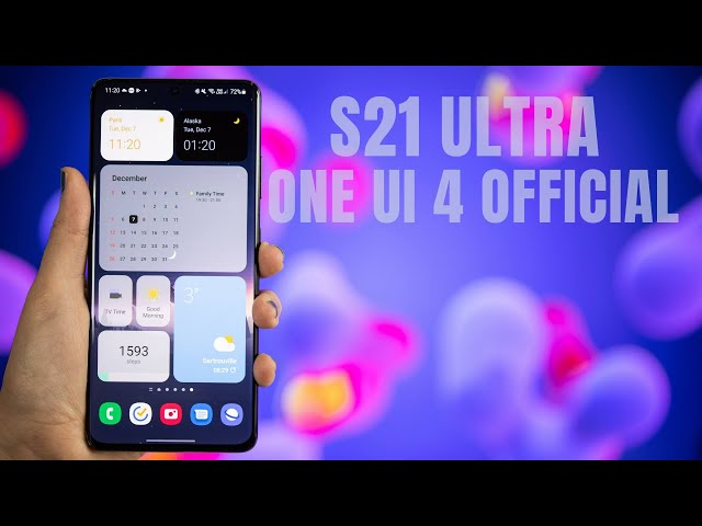 One UI 4 Android 12 Official Update on the Galaxy S21 Ultra - Top 10 New features!