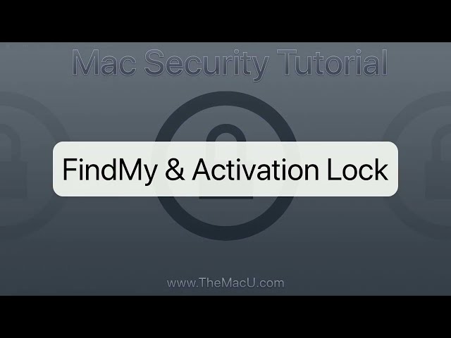 FindMy & Activation Lock