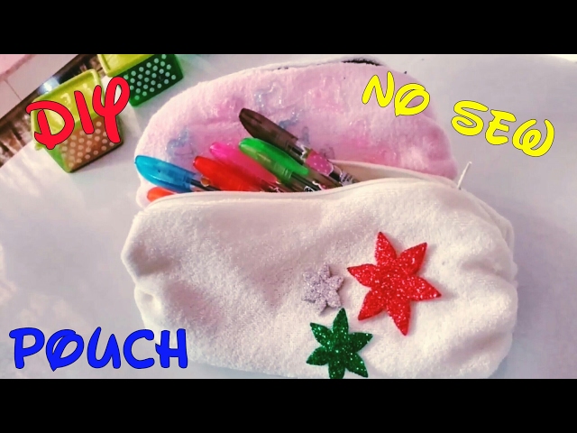 How to make Pouch - No Sew