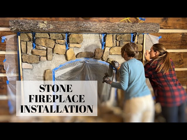 DIY Stone Fireplace Build: Completed! Part 3 (#152)