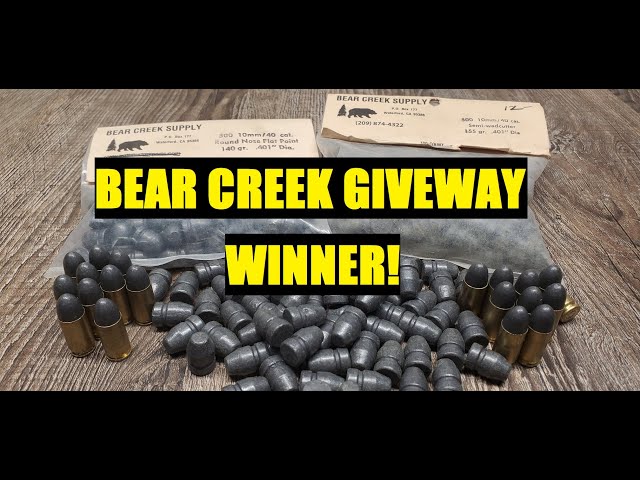 Bear Creek Winner!