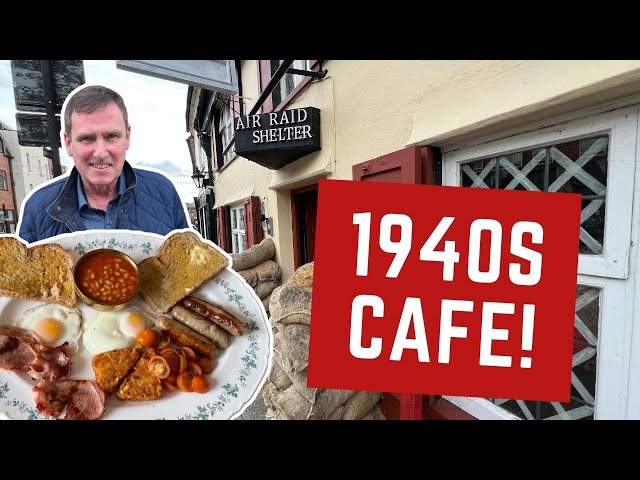 Reviewing an AIR RAID SHELTER CAFE - A FULL TOUR!