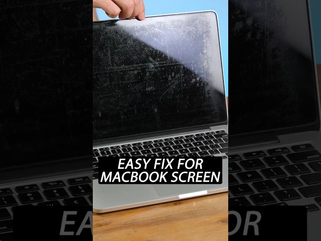 MacBook Screen Fixed Using Simple Hack! #shorts #apple #cleaning