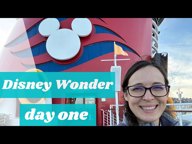 BOARDING DAY ON THE DISNEY WONDER! Our first time cruising on the Disney Wonder