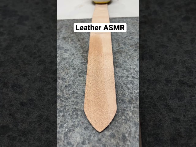 Leather ASMR #shorts #leatherwork