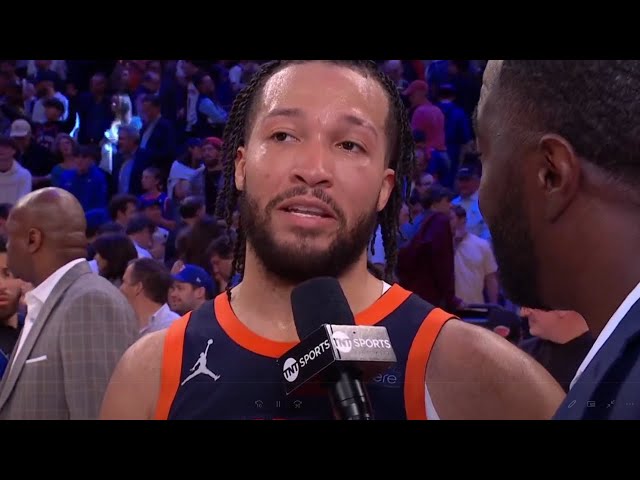 Jalen Brunson Post Game Interview Knicks Lead The Series 2 - 0 Against The Pacers