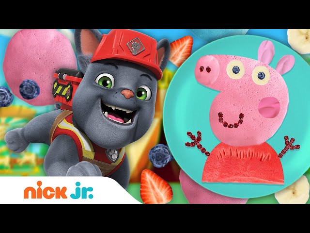 Snack Time Guessing Game! #5 w/ Rubble & Crew, Bossy Bear & Peppa Pig! | Nick Jr.